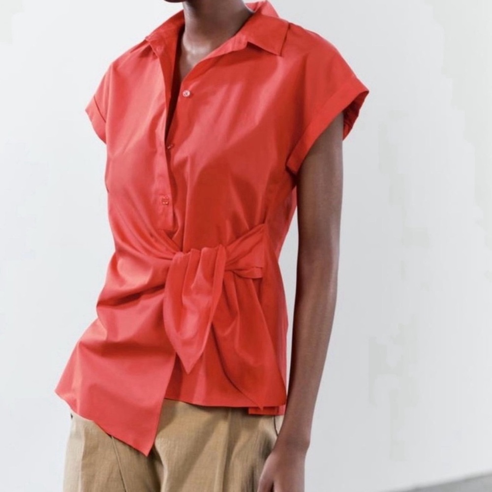 New York & Company Coral Stretch Blouse